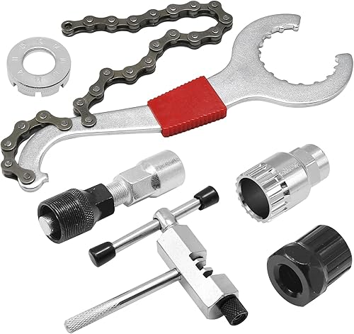 Kit de herramientas de reparación de bicicletas de 6 piezas, herramienta de extracción de casete de bicicleta, herramientas de extracción de