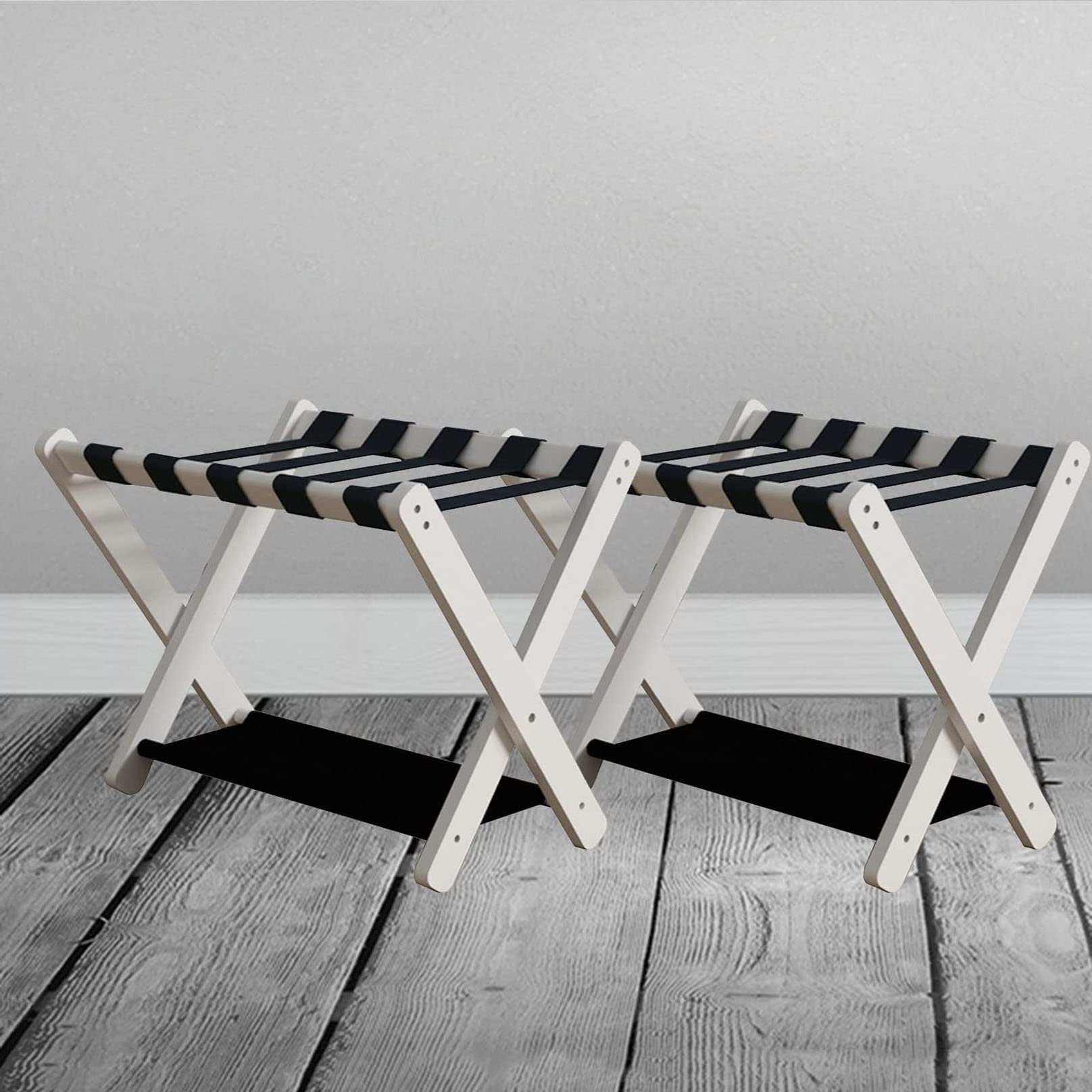 Support de Valise Pliant en Bois Massif Noble pour Hôtel et Chambre