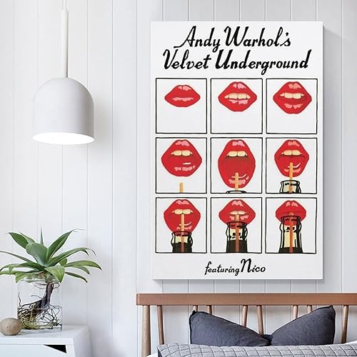 Miniatura 4 de Póster de lienzo subterráneo de terciopelo de Andy Warhol, decoración de dormitorio, paisaje, oficina, regalo de cumpleaños de San Valentín, estilo