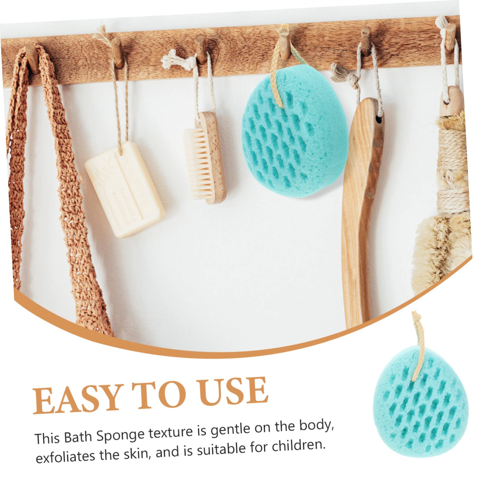 Healeved 4piezas Esponja De Para Exfoliación Corporal Esponja De Baño Estímulo Para Limpieza Diaria y Cuidado Piel Frutal