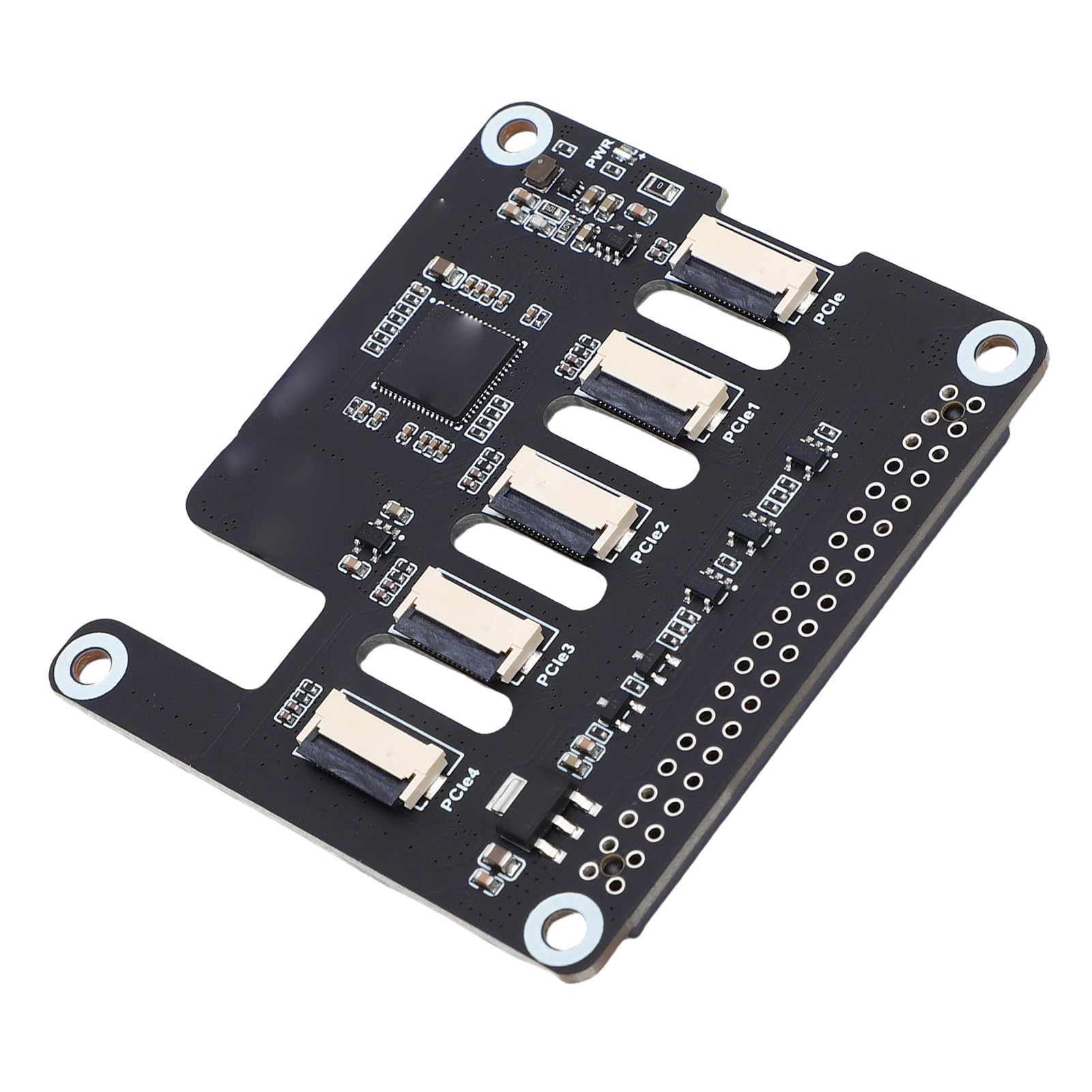 Zunate Scheda Adattatore PCIe FFC Multicanale Connettività Efficiente per RasPi 5 Supporta più HAT Stacking 4