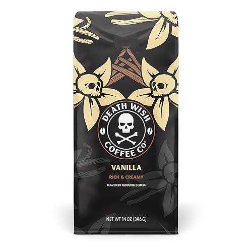 DEATH WISH COFFEE - Café molido de vainilla (14 oz)