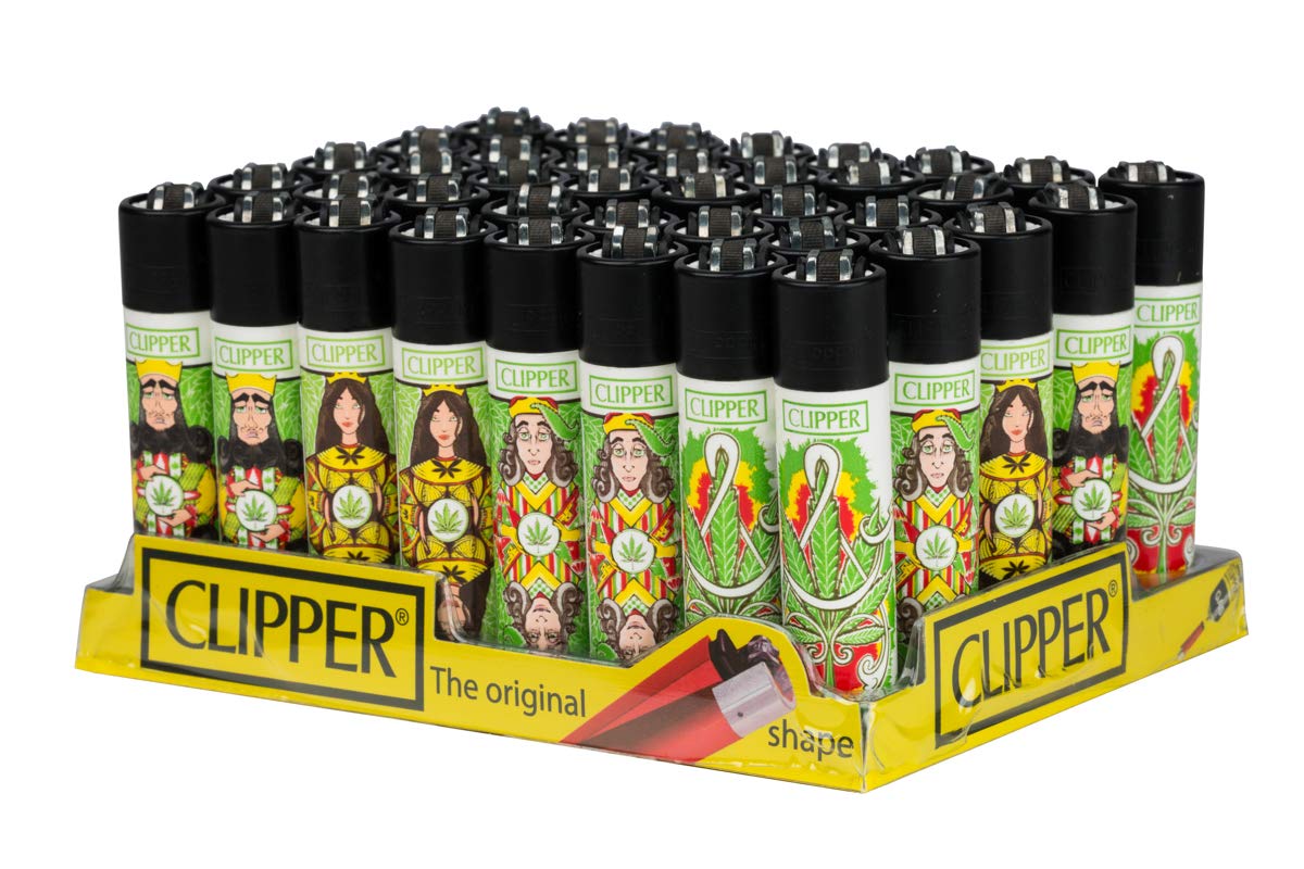 Buy Clipper 4 x GENUINE LIGHTERS DESIGN GAS REFILLABLE FLINT LIGHTER By