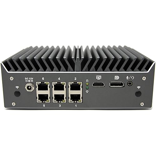 Protectli Vault Pro VP4670-6 Port, Firewall Micro Appliance/Mini PC - Intel i7, 2.5G Ports, DDR4 RAM, M.2 Slot Supports NVMe or M.2 SATA SSD Storage, AES-NI, 64GB RAM, 960GB SATA SSD