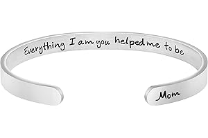 Bracelets for Women Personalized Inspiration Jewelry Mantra Cuff Bangle Gifts for Mom