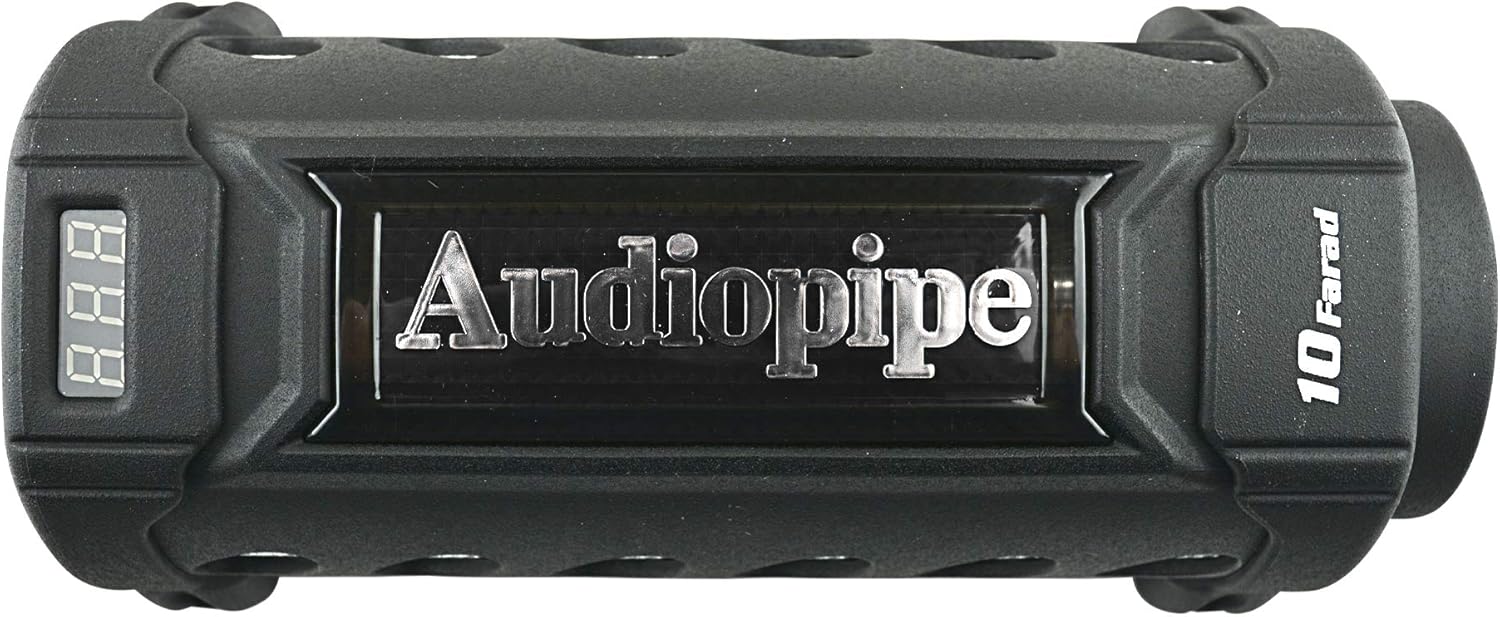 Audiopipe ACAP-1000 10 Fared Power Capacitor w/Digital Display