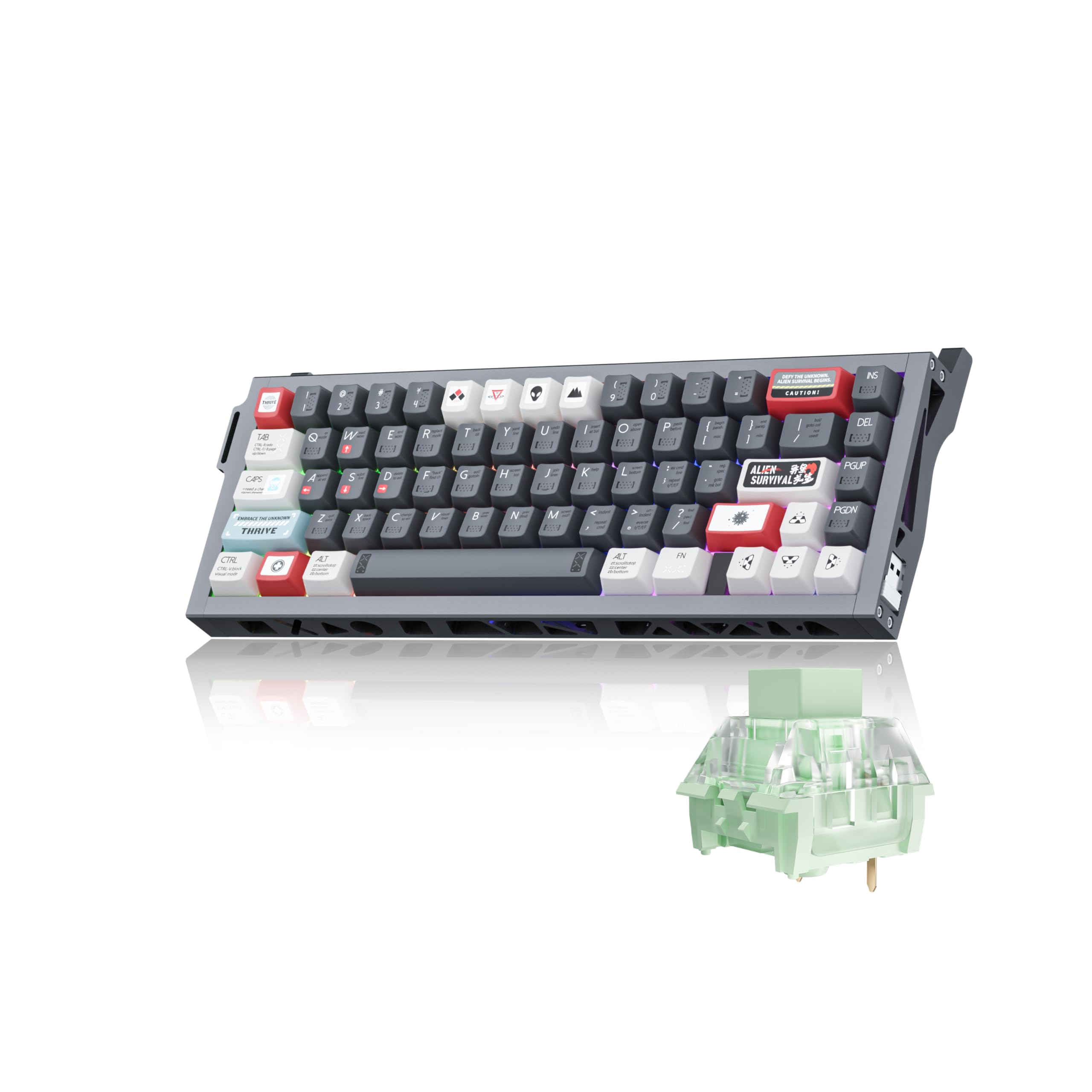 Amazon | ワイヤレスメカニカルゲーミングキーボード、65%レイアウト