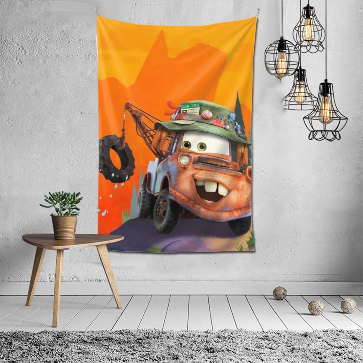 カーズ タペストリー インテリア 部屋 窓カーテン 装飾用品 壁掛け モダン 装飾アート ファブリック装飾 人気 アニメ おしゃれ 個性ギフト プレゼントone Size アウトレット 送料無料