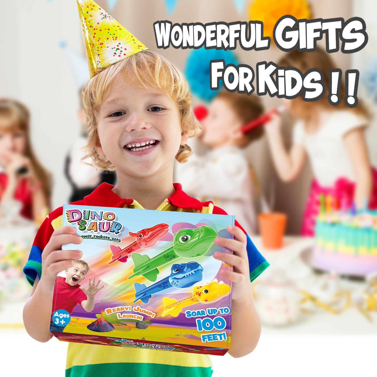 Anginne Dinosauri Razzo Spaziale Giocattolo, Giochi da Esterno per Bambini - Regali Compleanno Bambini