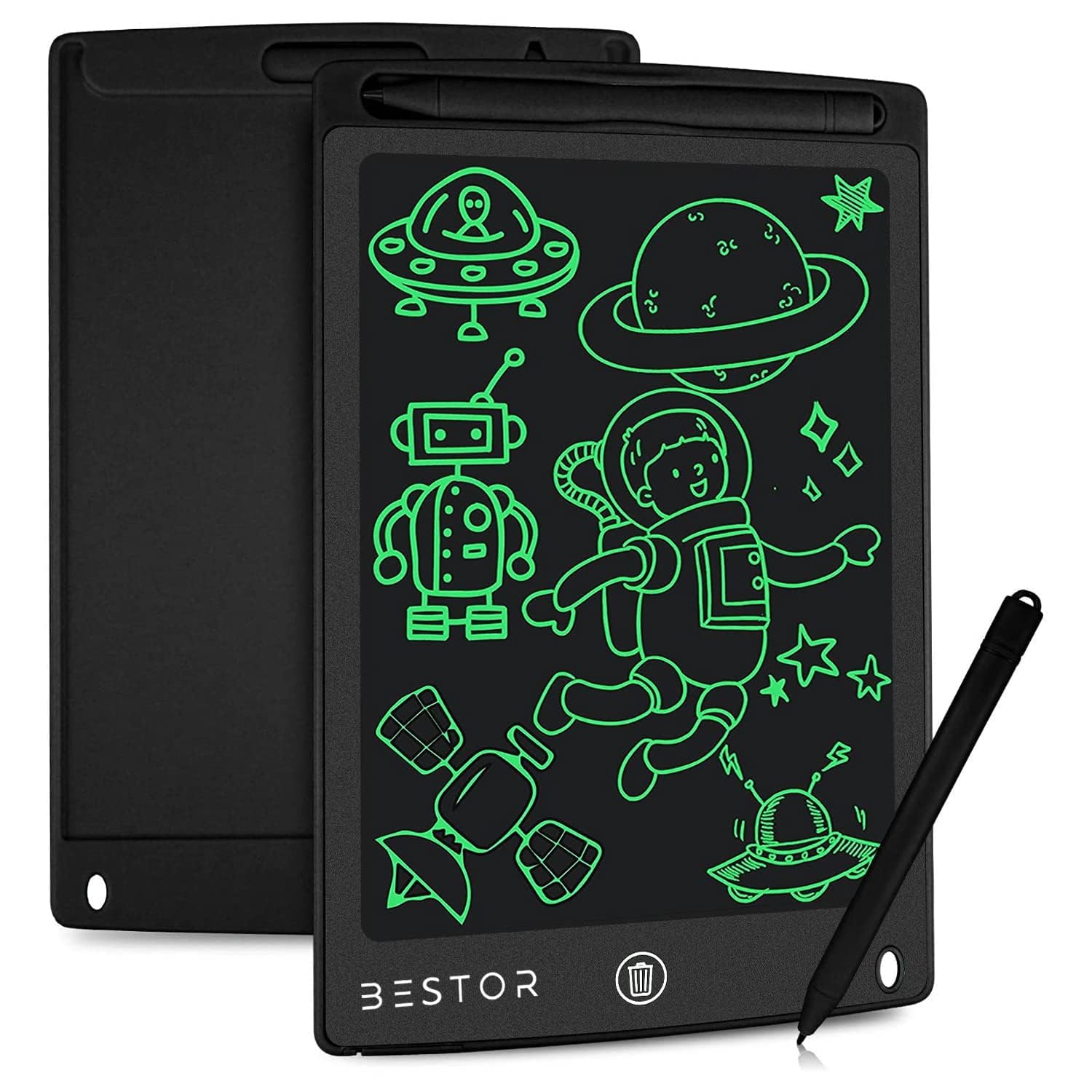 BESTOR® LCD Writing Tablet for Kids & Adults - 8.5 Inch Digital Drawing & Doodle Board Graphic Tablet (Black)
