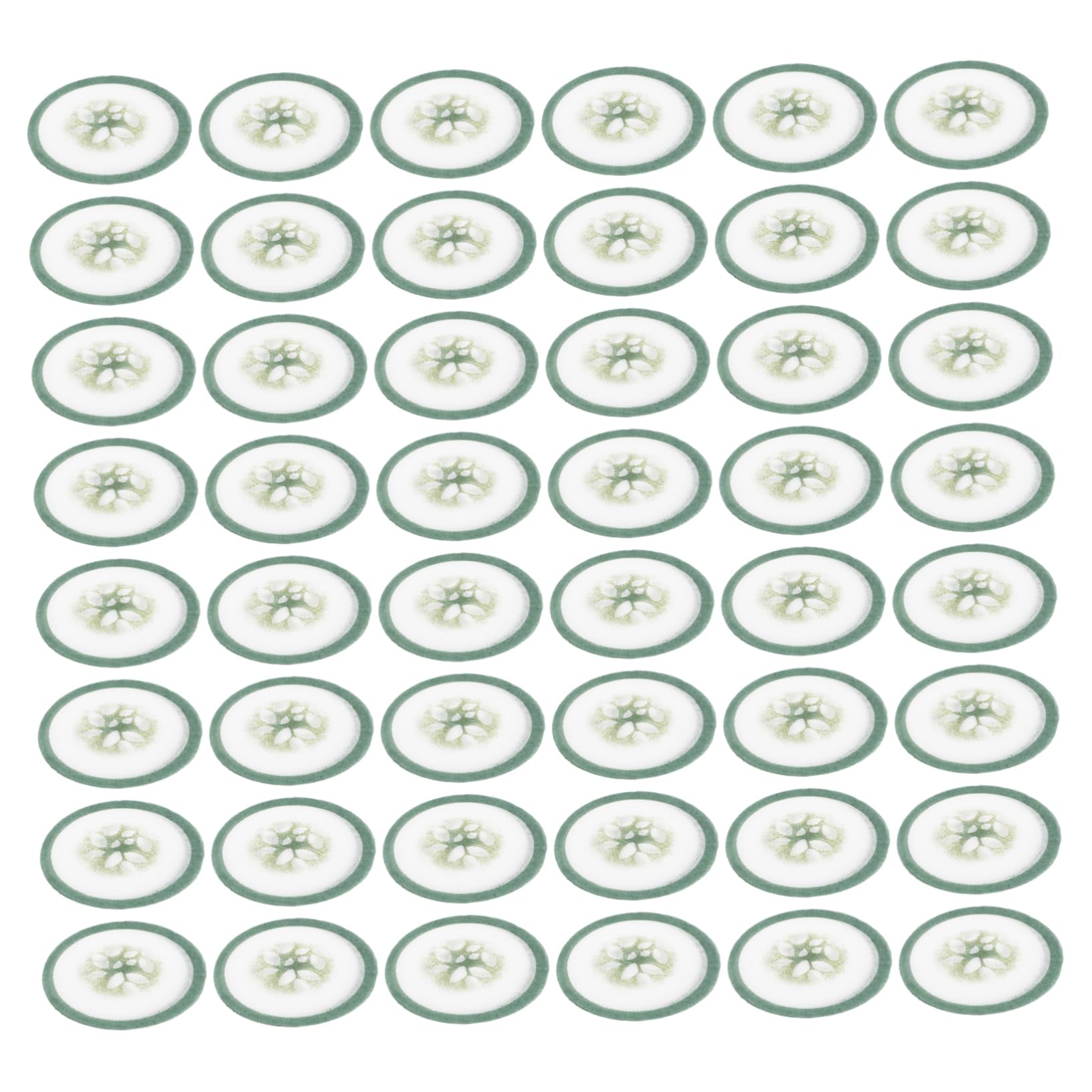 FOMIYES 100pcs Cucumber Eye Mask Pads Non-woven Boys and Girls Eye Patches for Skincare Portable