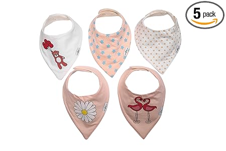 Infancy Dreams Bandana Baby Bibs For New Born Baby - Nature Edition (0-12 Months)