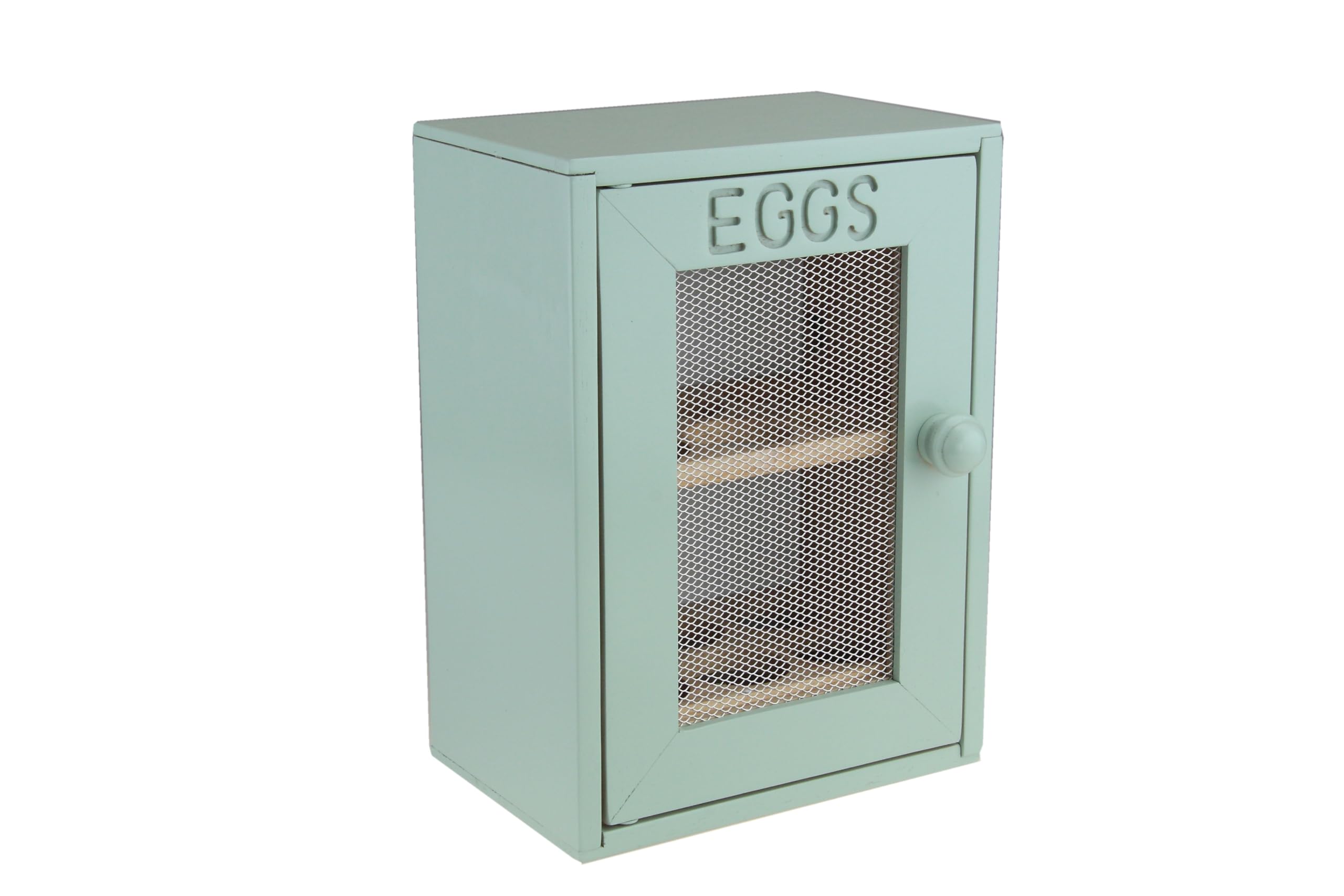 Apollo Wood Egg Cabinet, Mint/Green