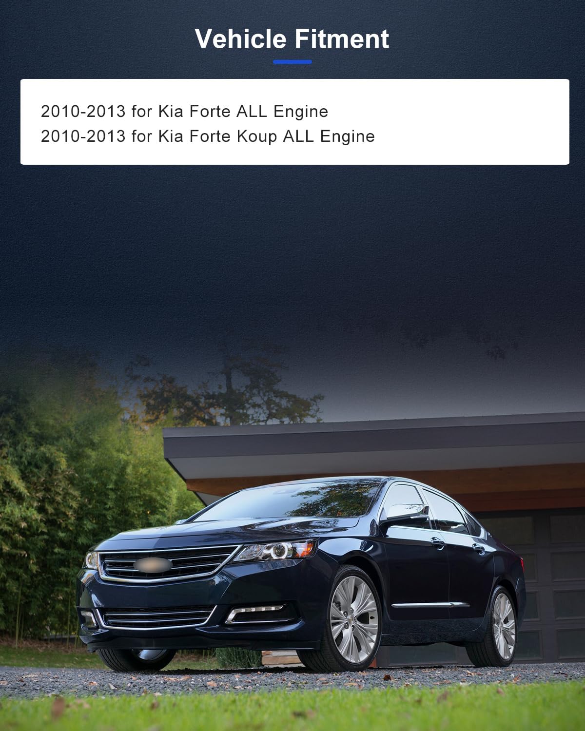 ECCPP Wheel Hub and Bearing Assembly Rear HA590397 fit 2010-2013 For Kia Forte Forte Koup Replacement For 5 Lugs Wheel Bearing Hubs with ABS 2 pcs