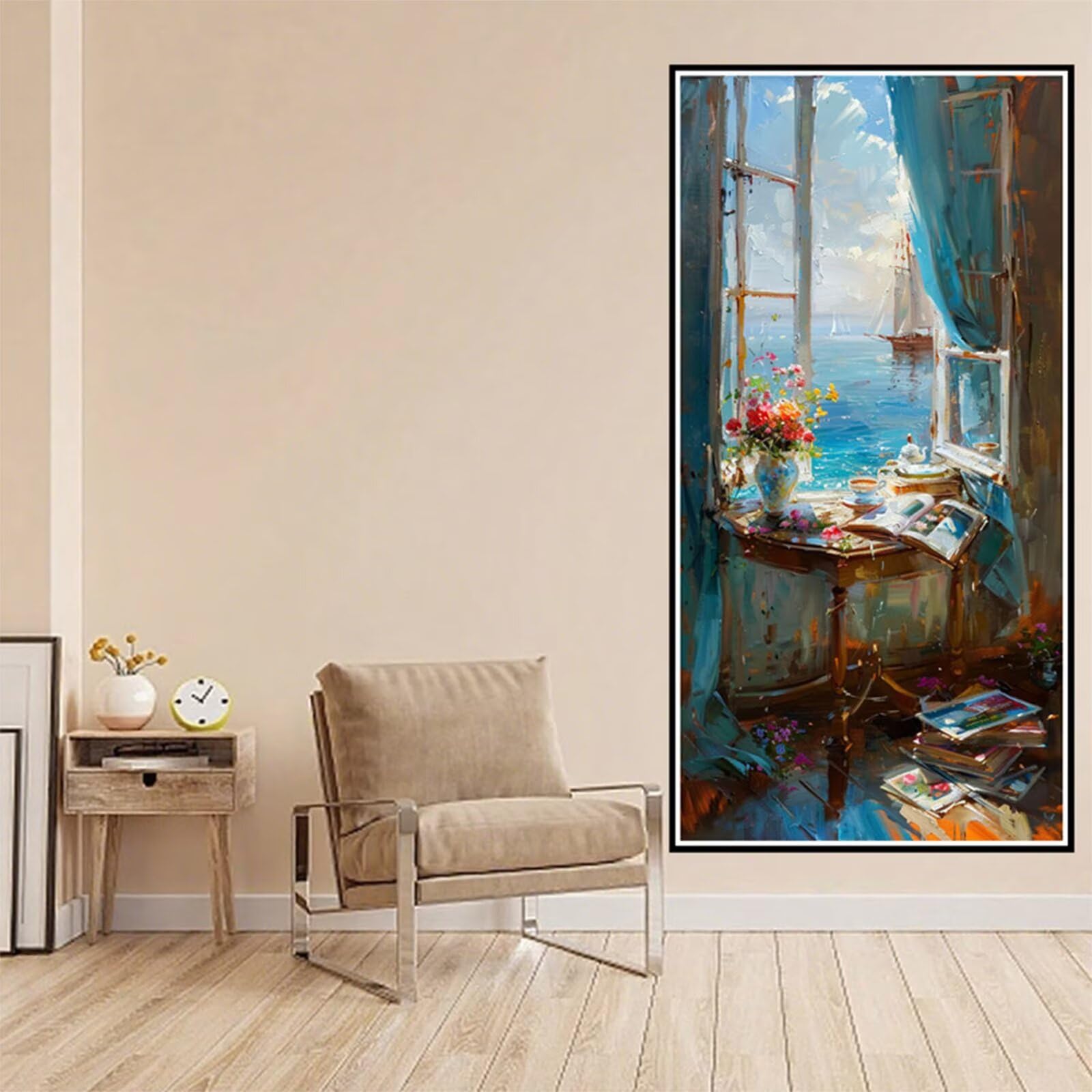 Diamentowe malowanie krajobrazu obraz diamentowy dorośli, 5D diamentowe rysunki książka obrazy diamentowe, 80 x 160 cm diament sztuka haft krzyżykowy puzzle rzemiosło dziewczyna dekoracja ścienna do