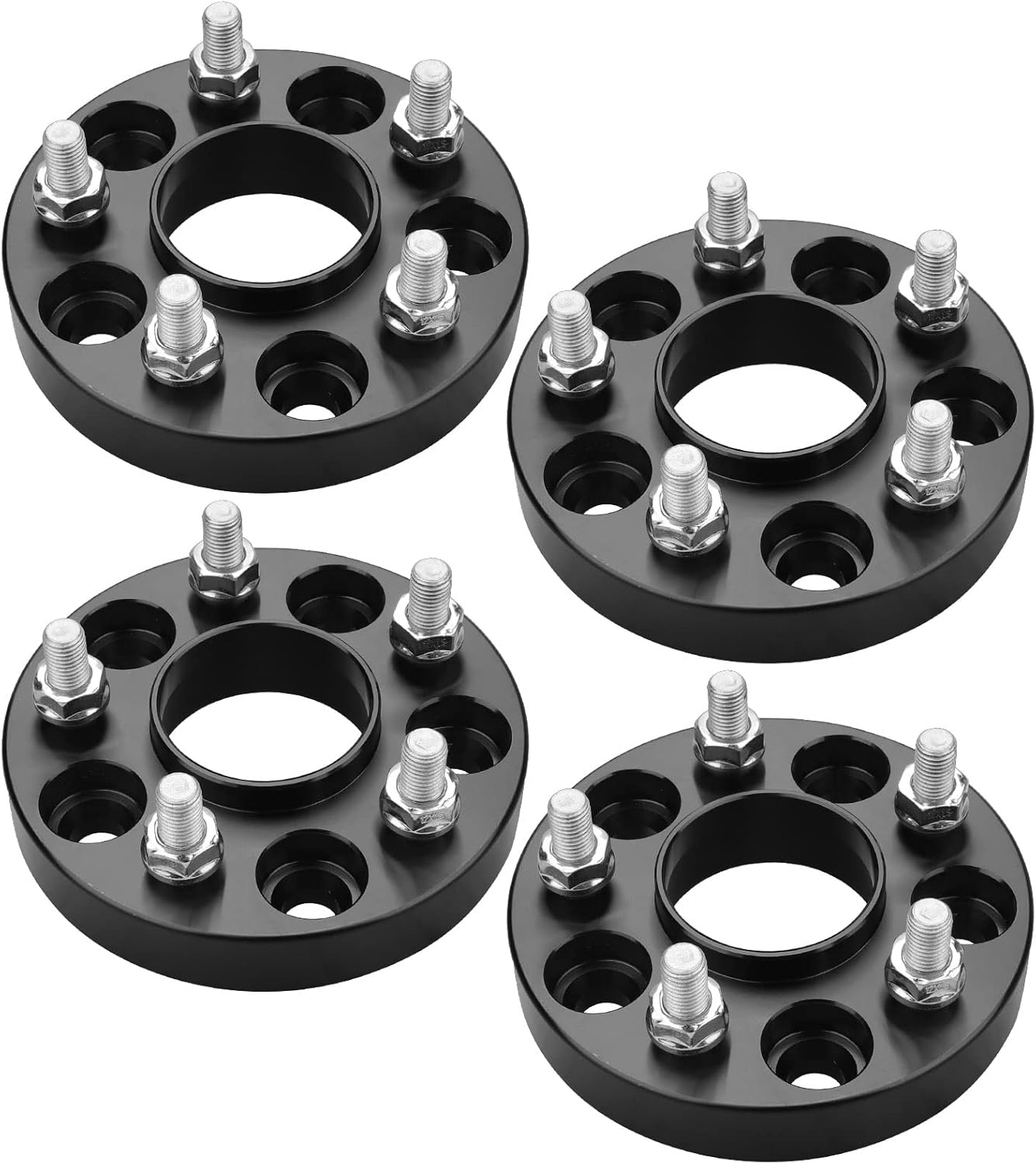 1" Thick 5x110mm to 5x110mm Wheel Spacers Fit 2005-2010 Chevy Pontiac Saturn,Thread Pitch 12x1.5“ Hub Bore 65.1 mm Hubcentric Adapter
