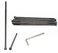 Vista 126 de iexcell Juego de 50 tornillos M4 x 20/25/30/35/40 de acero de aleación de grado 12.9, acabado de óxido negro