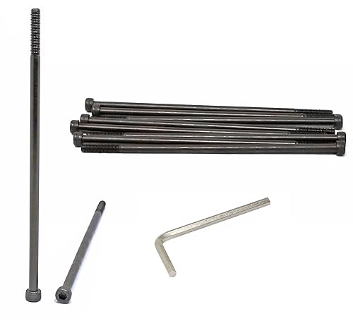 Miniatura 331 de iexcell 720 piezas de acero de aleación M4 x 6/8/10/12/16/20/25/30/35/40/45/50 de grado 12.9, tornillos de cabeza hexagonal, tornillos, arandelas