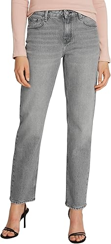 Tommy Hilfiger Vaqueros Mujer Classic NOE Straight Leg Fit, Gris (NOE), 32W/25L