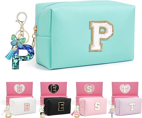 Miniatura 39 de Regalos de cumpleaños para mujeres y ella, bonita bolsa de maquillaje de viaje, bolsas de cosméticos de gran capacidad para mujeres, bolsa de Rosa