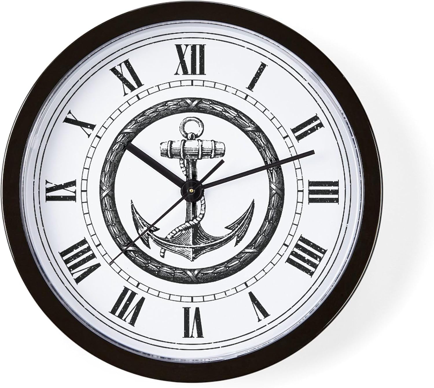 CafePress Vintage Anchor 10" Wall Clock for Livingroom, Kitchen, or Office