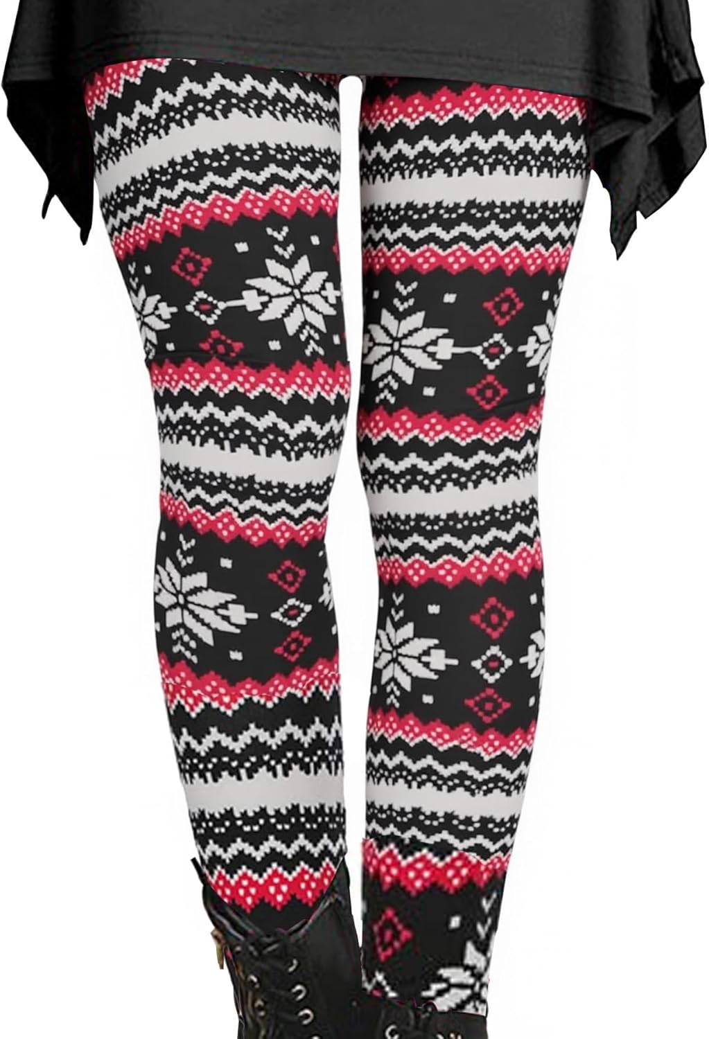 Christmas Leggings for Women High Waisted Tummy Control Printed Soft Stretchy Workout Yoga Pants Gifts S-3XL