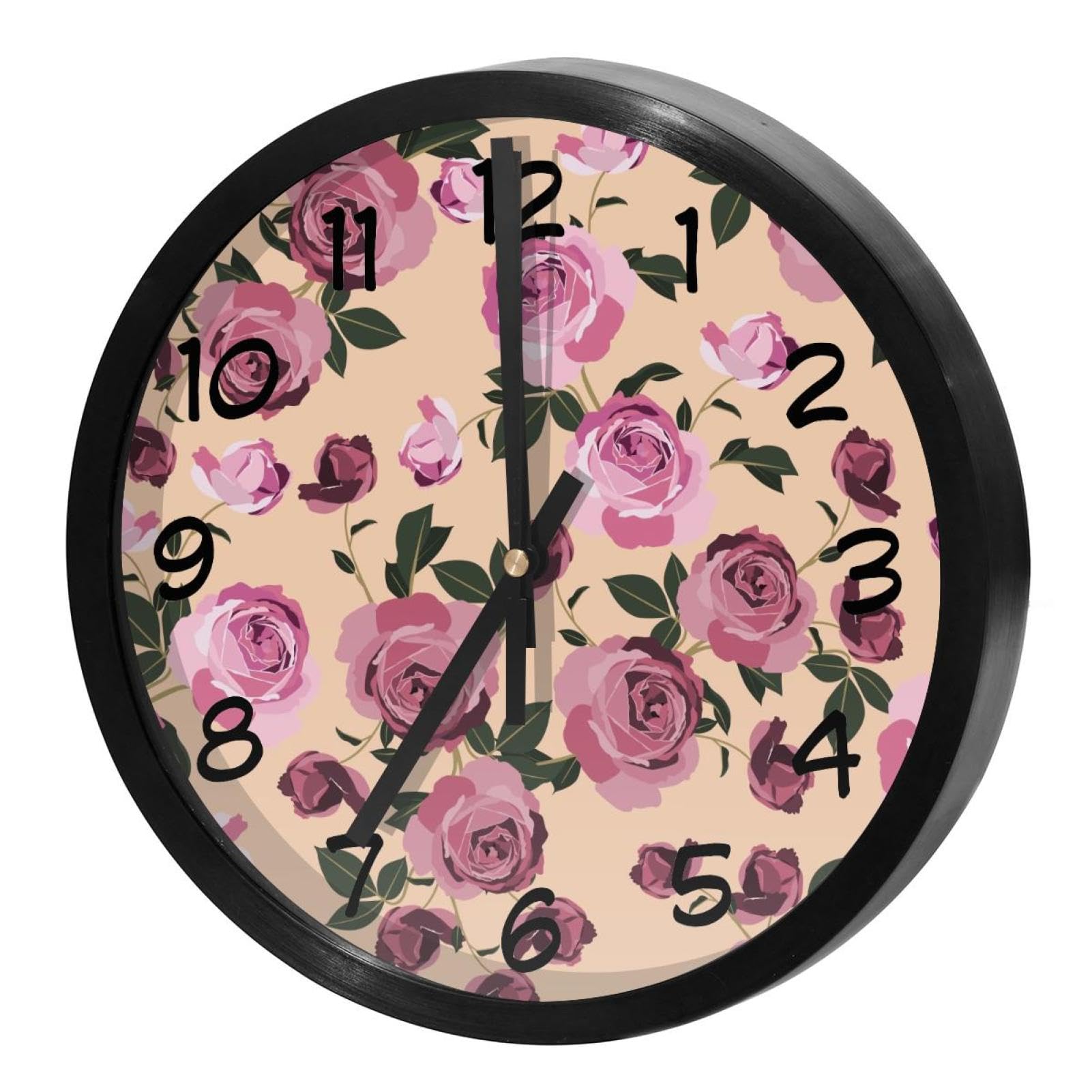 Horloge murale pour maison cuisine bureau école à quartz silencieux