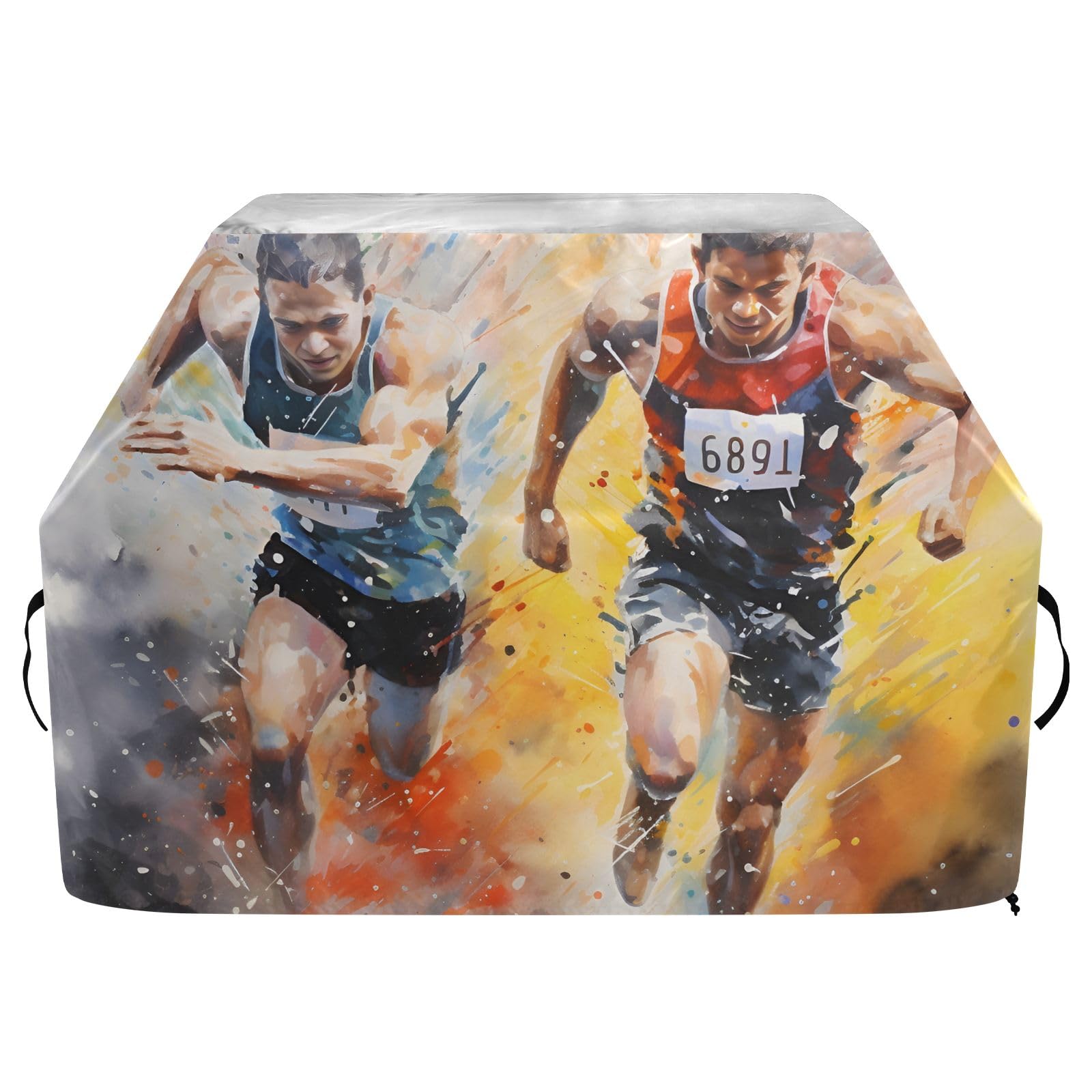 Copertura per barbecue da corsa per maratona, impermeabile, resistente, per esterni