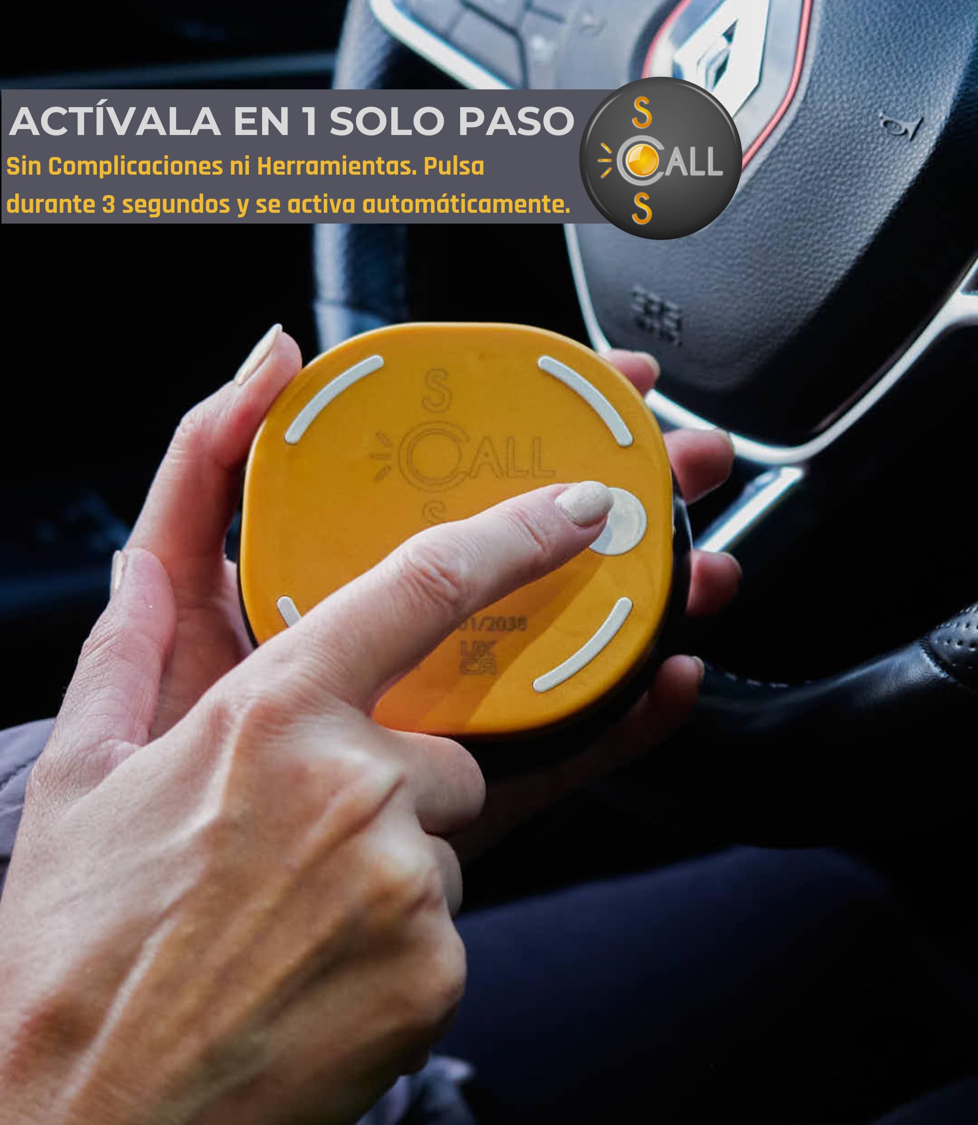 Luz Emergencia V16 Conectada DGT 3.0 Baliza Coche Homologada 2026 Geolocalización Tiempo Real 1 Km Visibilidad Alta Potencia LED Seguridad Carretera Sin Suscripción Datos Incluidos hasta 2040 — view 7