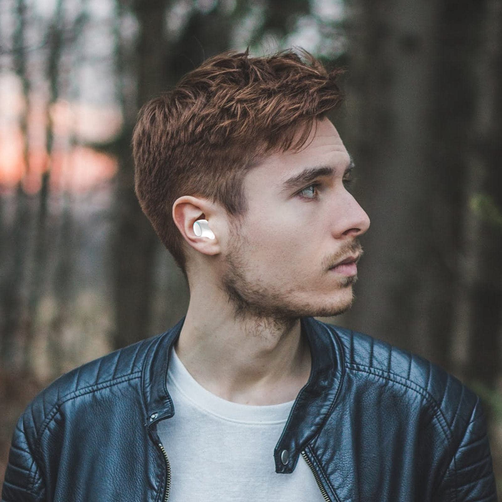 Auricolare Singolo Blue Tooth - Cuffie Blue Tooth | Auricolari per Il Lavoro Sleep Ear Buds Wireless Secret Wireless Auricolari per Orecchie Piccole Auricolare