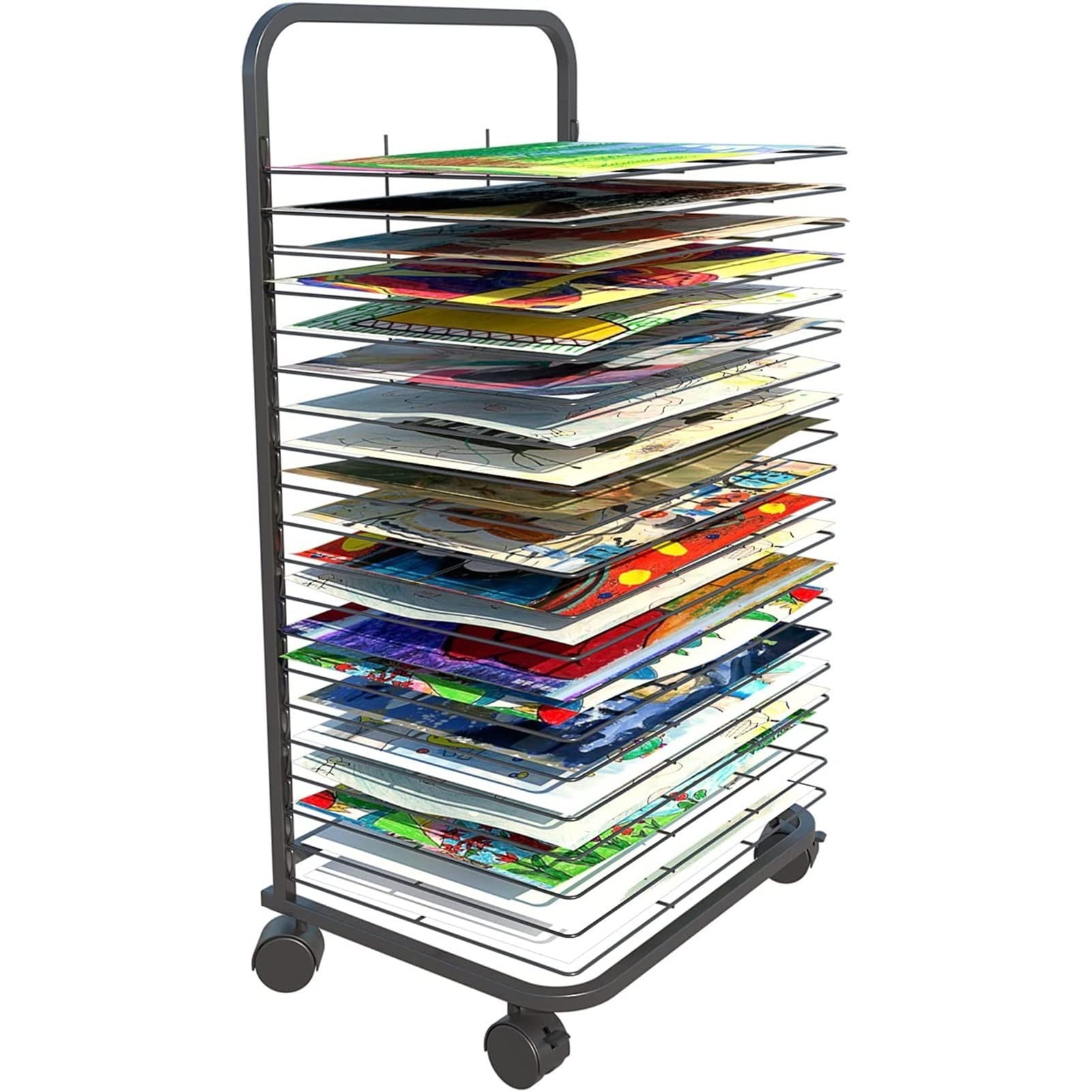 Buy ApttEk Drying Racks,Mobile Art Drying Rack for Classrooms - 20 ...