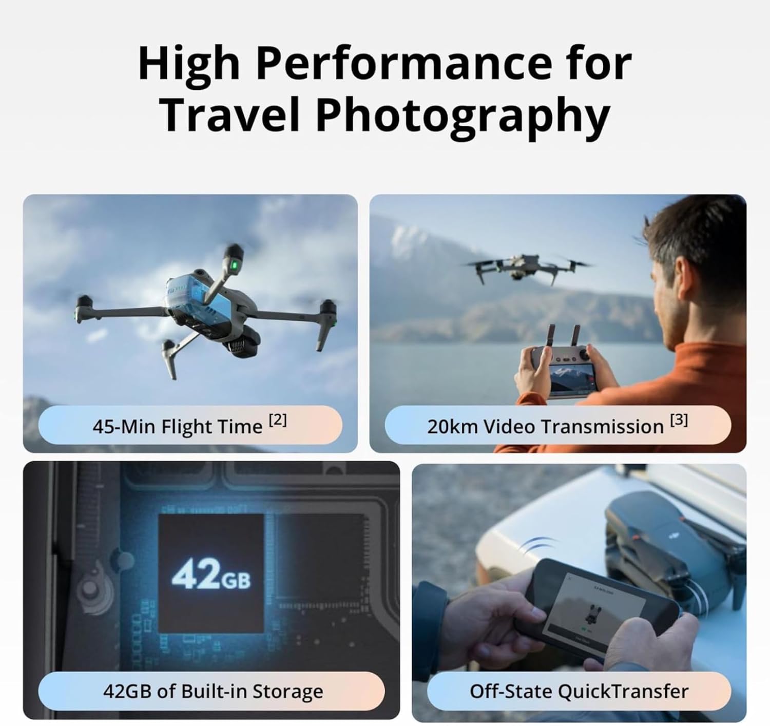 DJI Air 3S Fly More Combo (RC 2 Screen Remote Controller), Drone with 1" CMOS Wide-Angle & Medium Tele Camera for Adults, 4K/60fps, Omnidirectional Sensing & 3 Batteries for Extend...