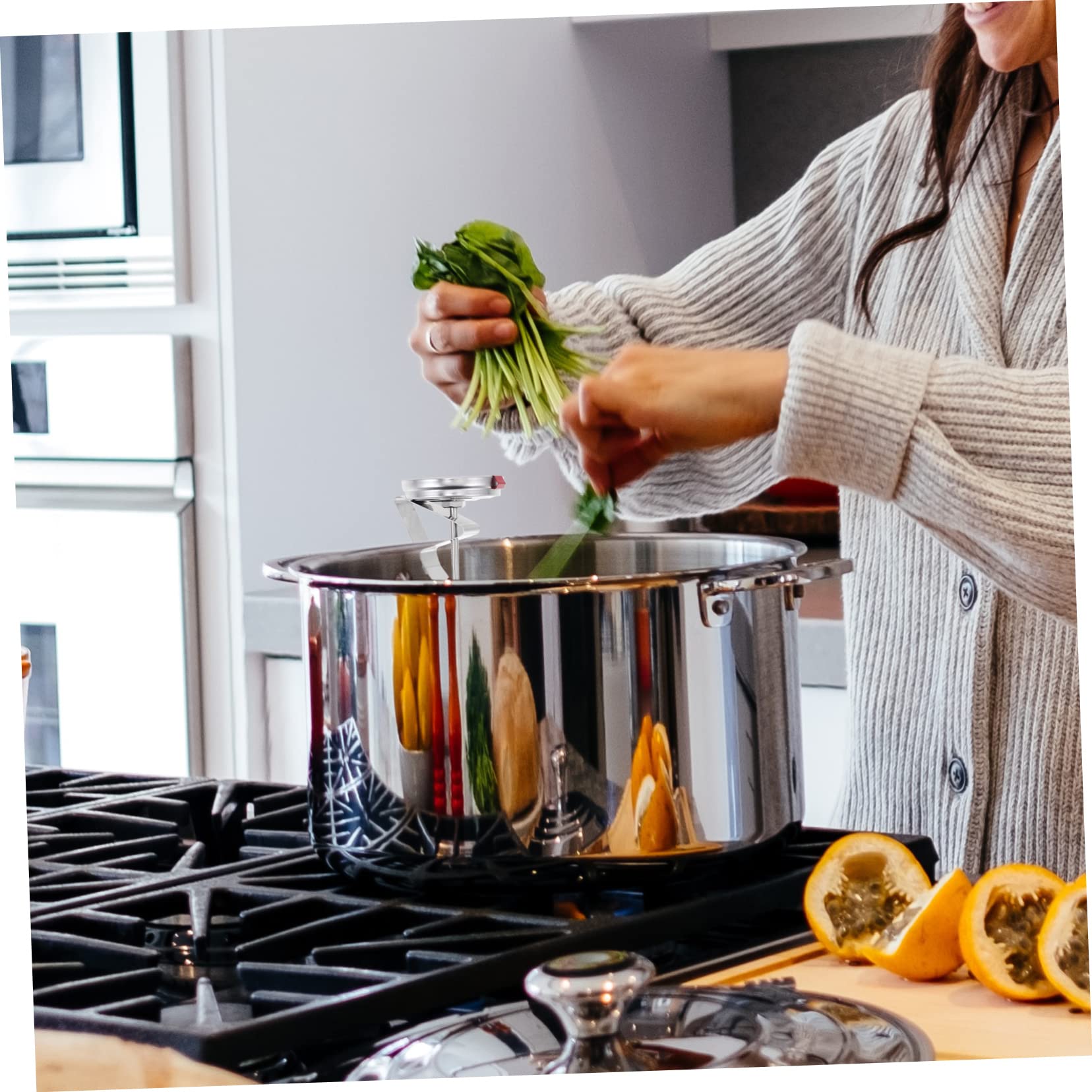 COLLBATH 4pezzi Termometro Alimentare Inossidabile Per Misurazione Usare Per e Alimenti Precisione Per