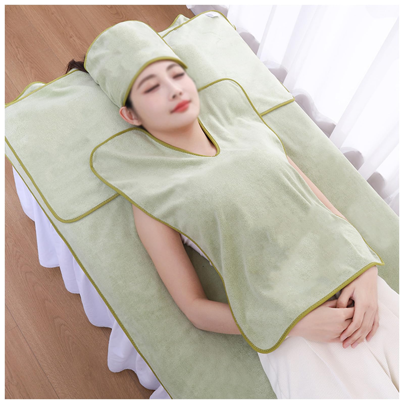 Toallas De SPA Para Tratamientos Faciales,Juego 4 Faciales Esteticistas Microfibra Suave,Toallas Masaje,Ideales Vapor,BarberíAs,Salones Belleza,Cuidado La Piel Y Centros Spa,DiseñO Con Abertura(4-Piec