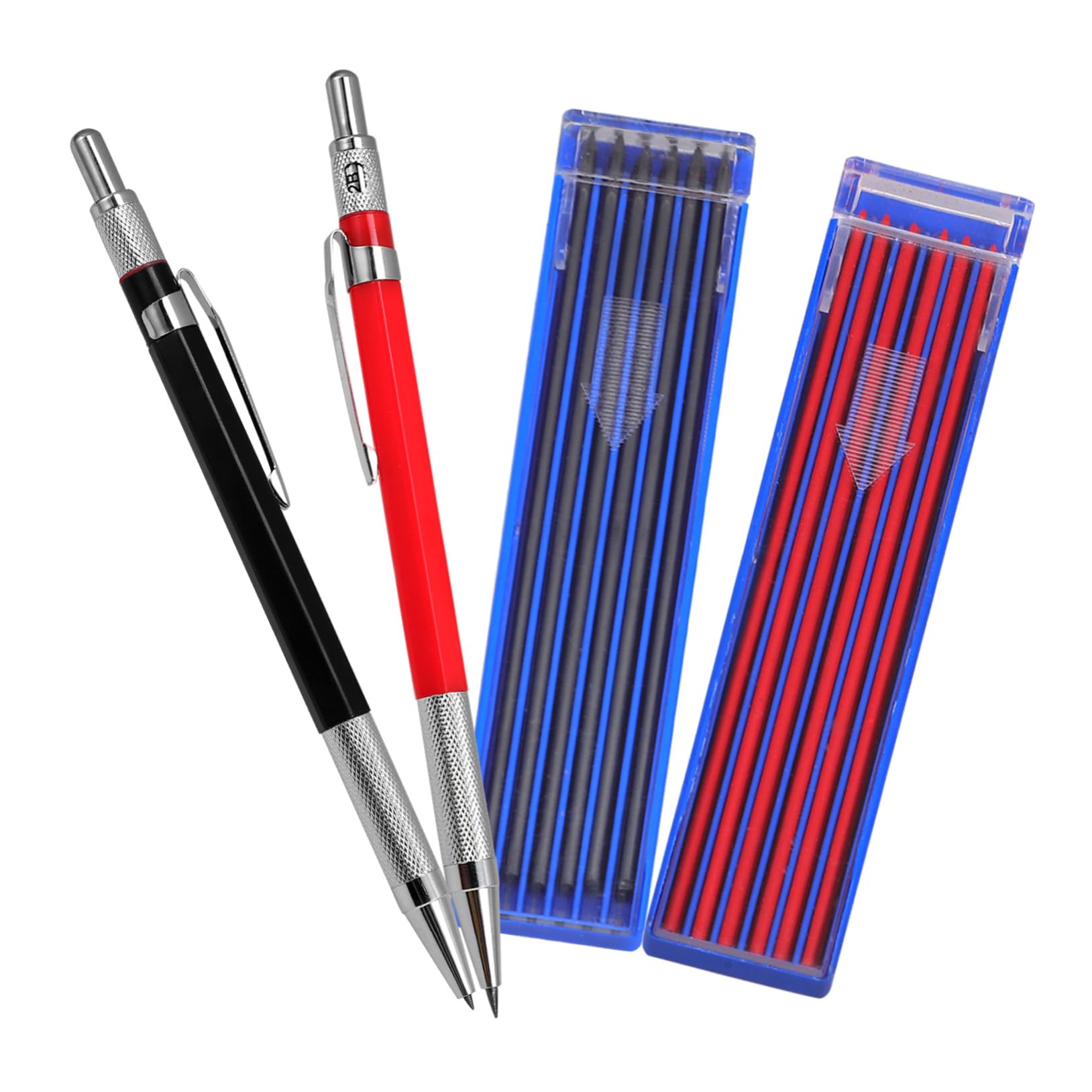NUOBESTY 5 Set Carpenteria Penna Di Marcatura Matite Di Falegname Matita Meccanica Penne Rosse Studenti Penna Di Scrittura Conveniente Matite Forniture Di Ingegneria Matita Per