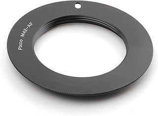 Pixco AF Confirm Adapter M42 Screw Mount Lens to Sony Alpha Minolta MA A77II A58 A99 A65 A57 A77 A900 A55 A35 A700 A580 A560 A550 Camera Black (M42-Sony)