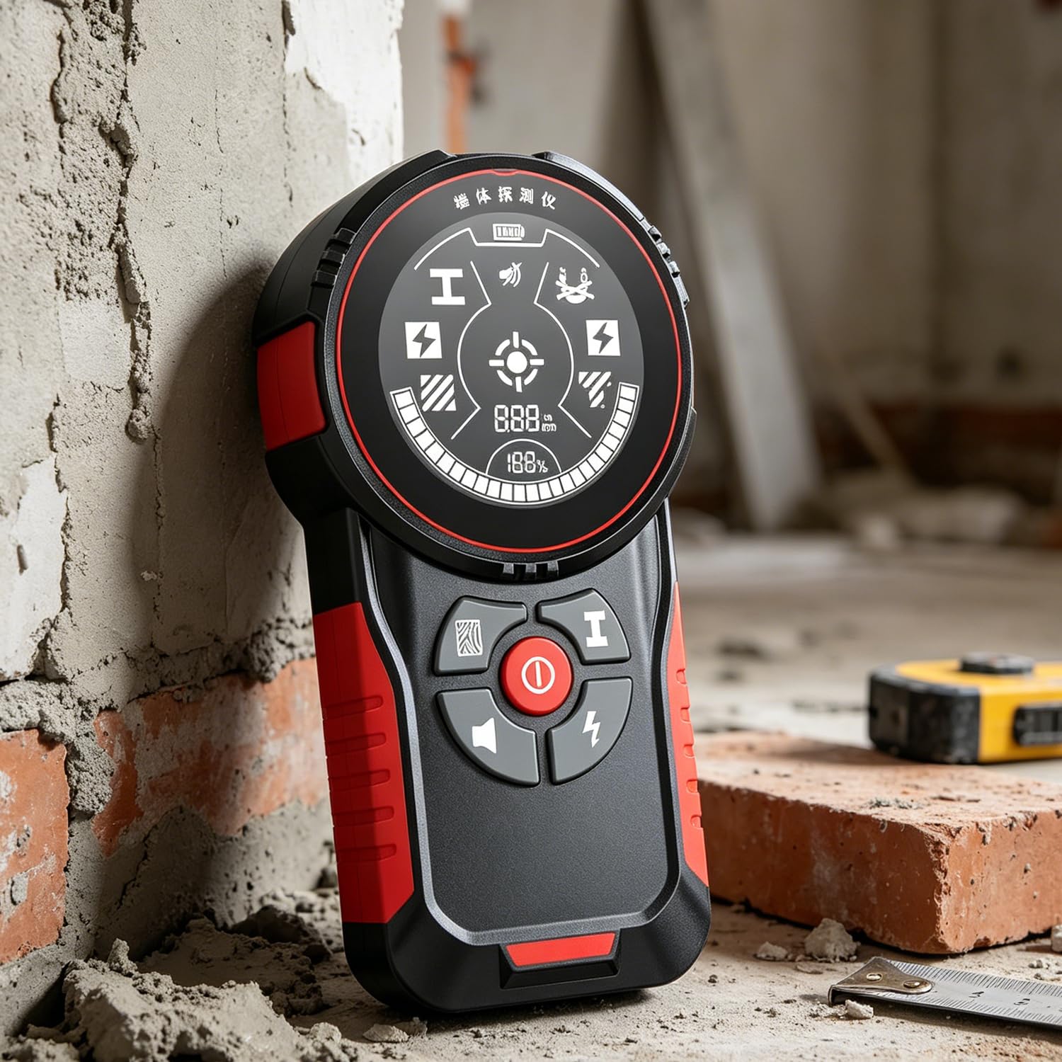 OSPSHPG Stud Finder Wall Scanner, Electronic Wall Detector, Hd Lcd, With Smart Sensor, Audio Alarm, Rechargeable, For Wood, Metal, Live Ac Wires, Joists, Pipes