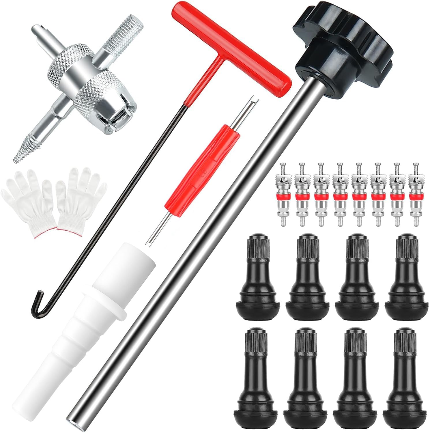Lettry 22Pcs Quick Change Tire Valve Tool Kit