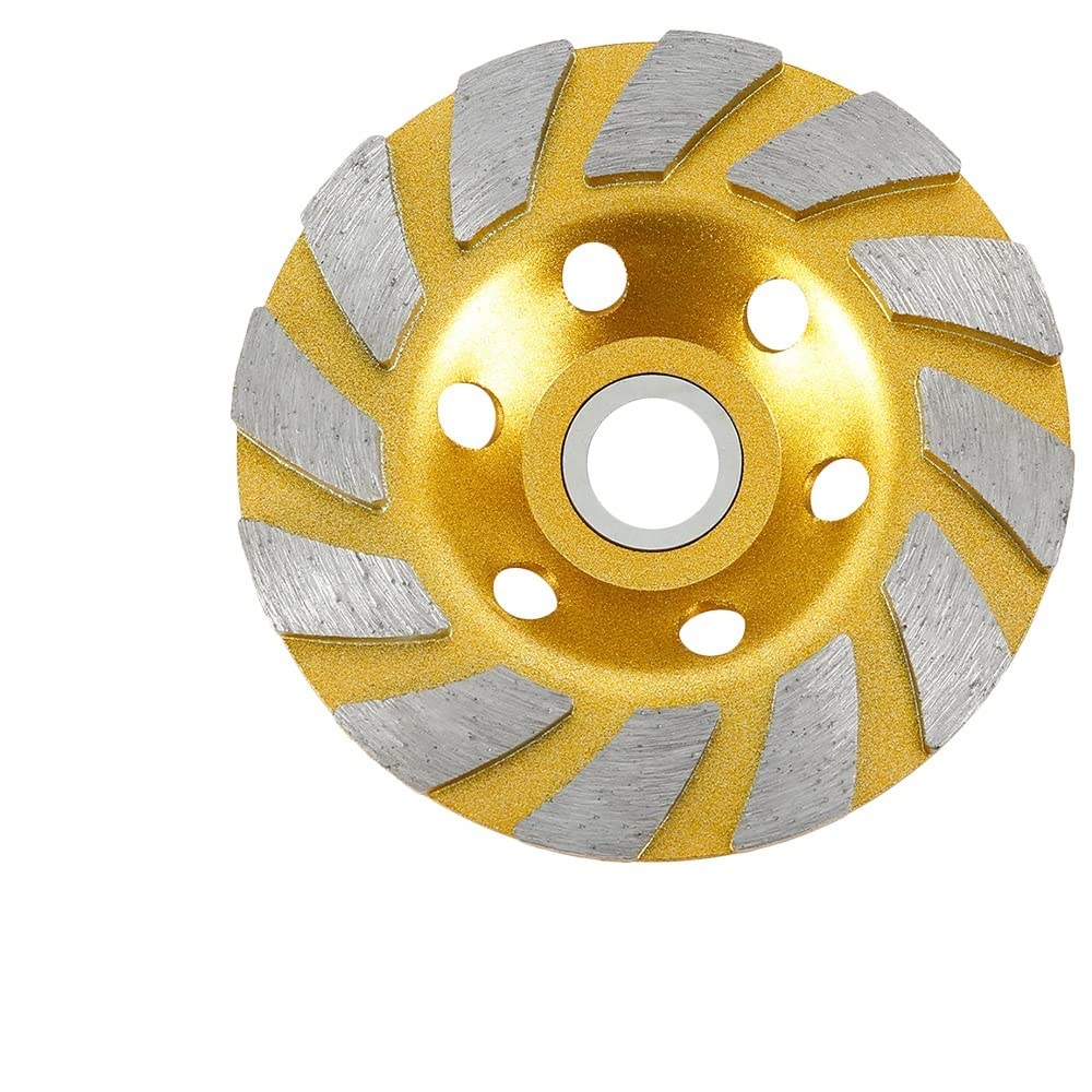 Diamentowa tarcza garnkowa, diamentowa tarcza szlifierska 125 mm, dwurzędowa tarcza ścierna, diamentowa tarcza garnkowa, szlifierka kątowa, ostrza szlifierskie, narzędzia do betonu(100mm gold)