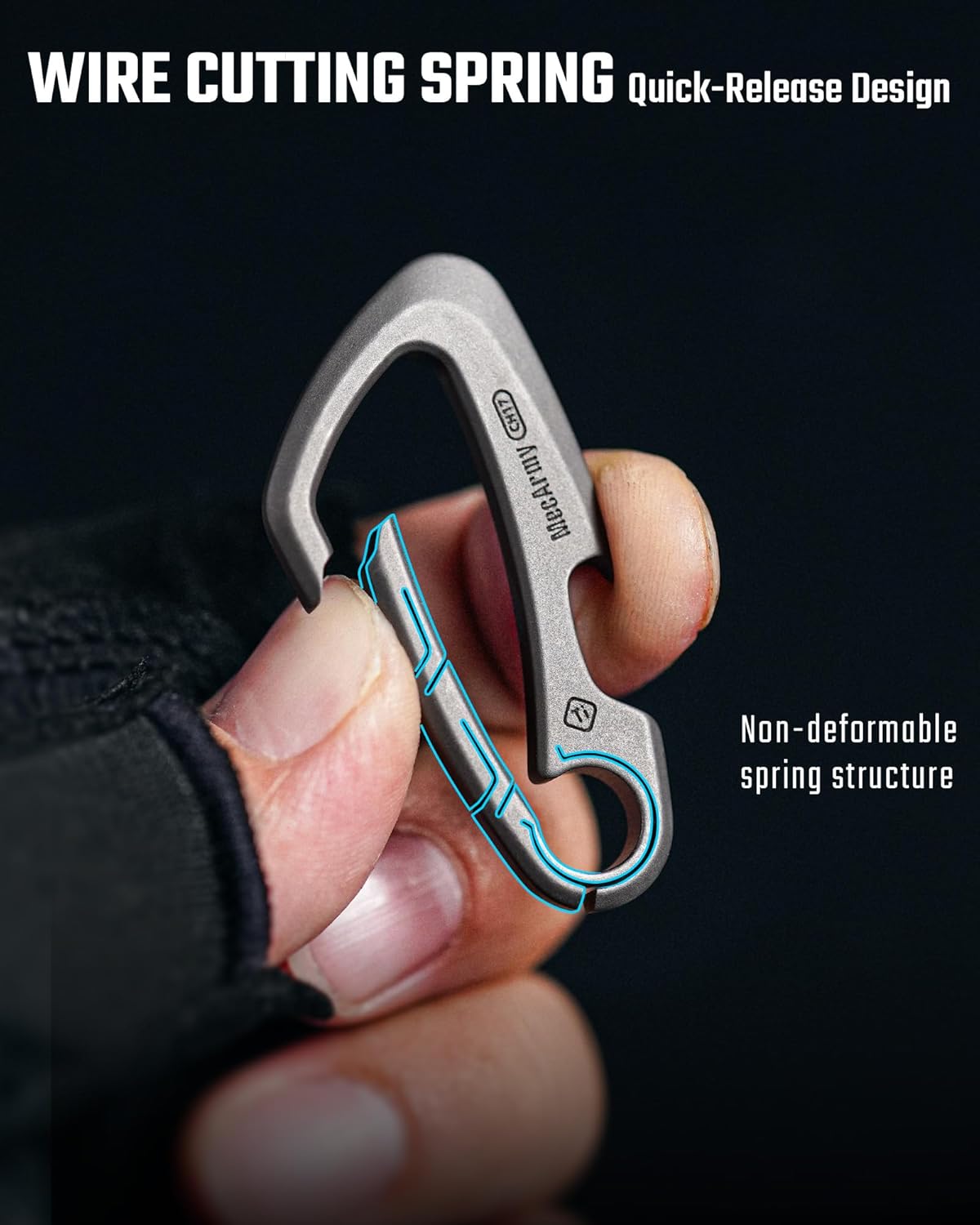 RL4 Pry Bar + CH17 Quick-Release Keychain EDC Combo