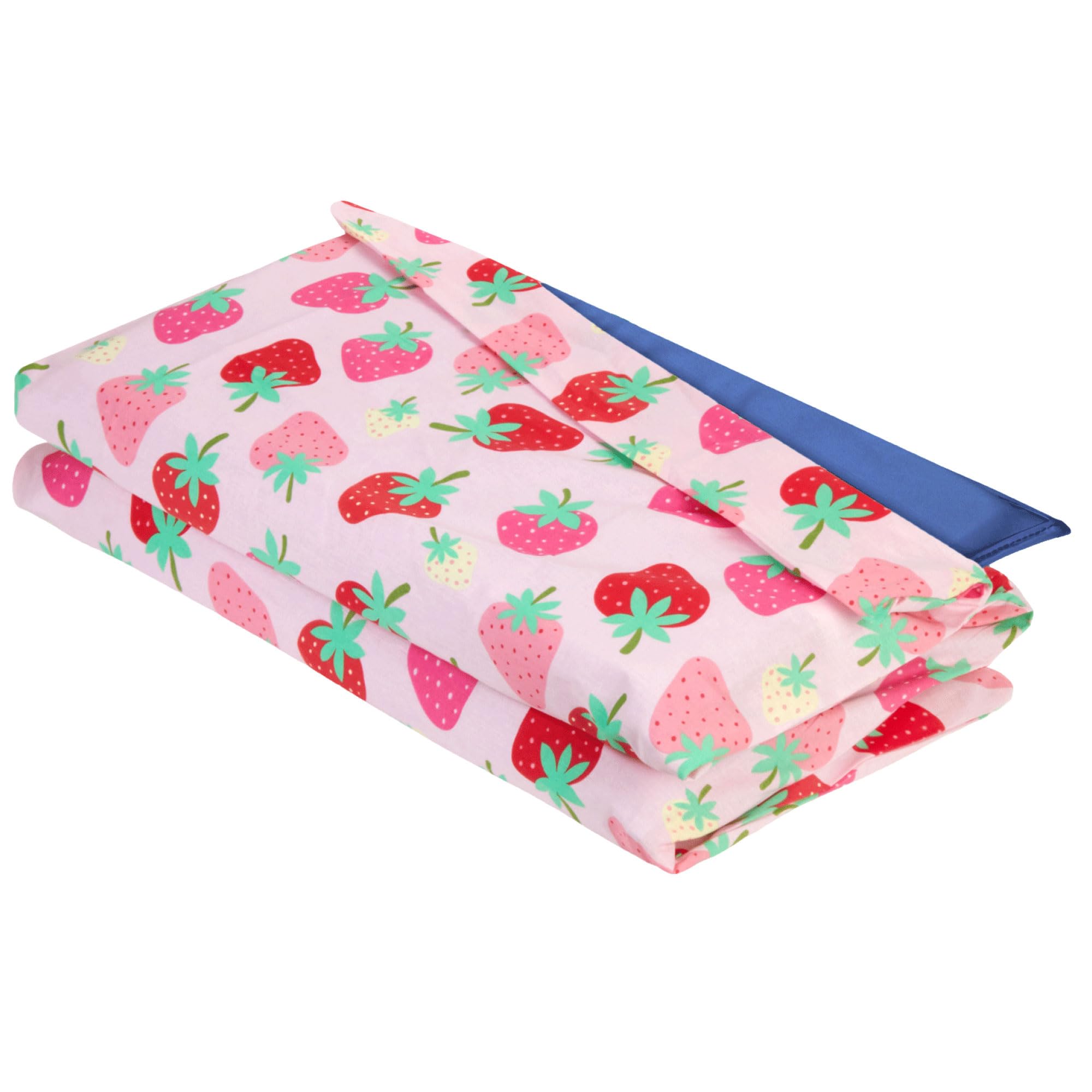 Wildkin Cotton Rest Mat Cover for Girls, Strawberry