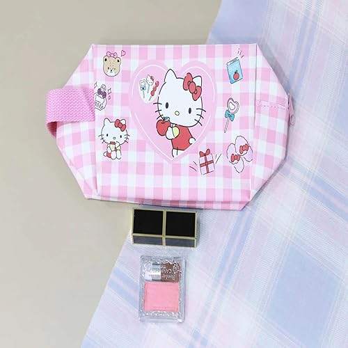 Miniatura 5 de XFXATRJ Bolsa de cosméticos de viaje, bolsa impermeable de gran capacidad para cosméticos de dibujos animados, bolsa de maquillaje con cremallera,