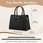 RAINSMORE Purses for Women Top-Handle Leather Handbag Waterproof Small Purses for Women Crossbody Anti Theft Tote Purse