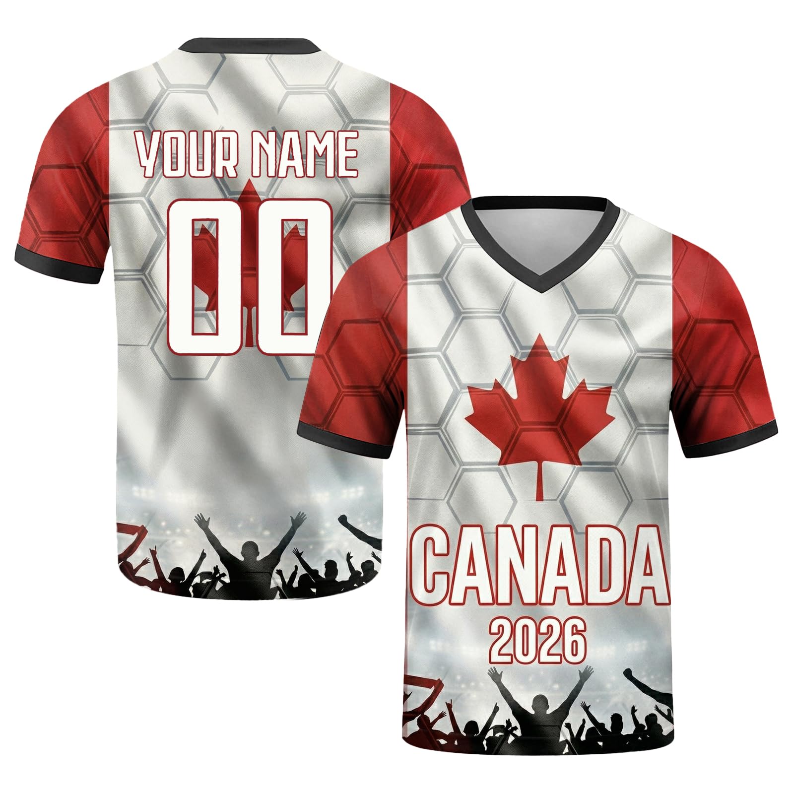 Seguire Personalised Football Shirt 2026 World Football Jersey Custom Name Number Jersey Customisable Fan Top for Men Women Kids