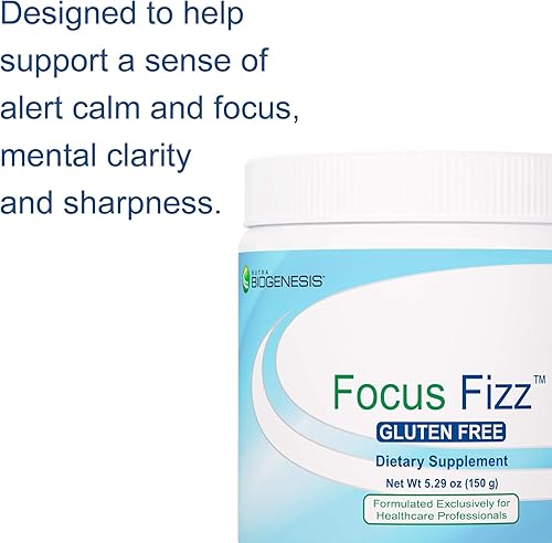 Miniatura 7 de Nutra BioGenesis Focus Fizz - Vitaminas B GABA y Rhodiola para concentración memoria y respuesta saludable al estrés sin gluten vegano polvo - 529oz