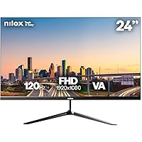 Nilox NXM24FHD1203 Monitor Gaming 24'' Full HD, Frequenza 120 Hz
