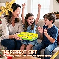 Vista 7 de Air Dry Clay for Kids Air Clay Art Kits 12 Box Animals Theme Air Dry Modeling Clay Kit w/Sculpting Tools& Step-by-Step Tutorials,Ultra Soft