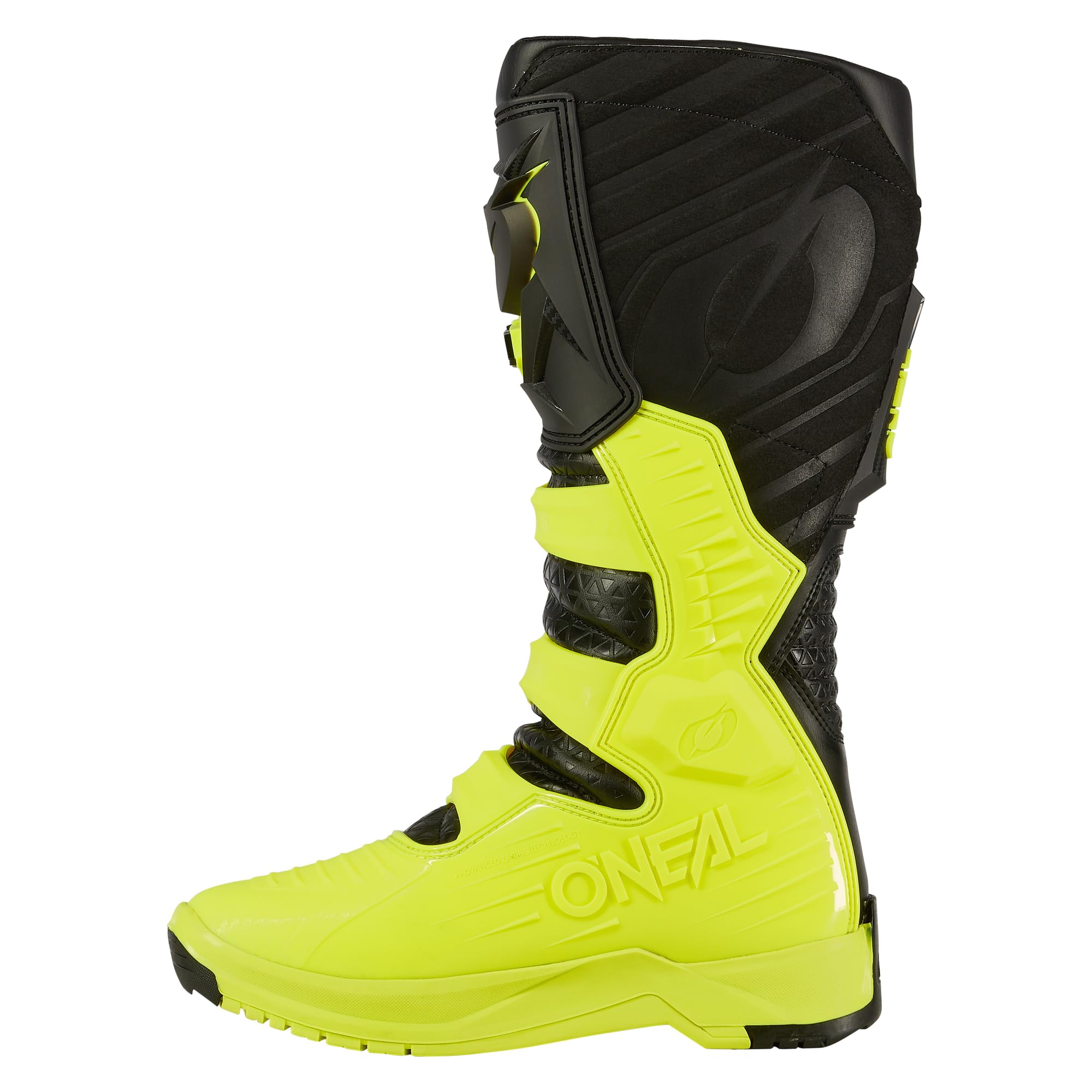 O'Neal Stivali Motocross Alta Qualità Microfibra Protezione Termica Stivale RMX PRO V.24 Adulto Nero Giallo Neon