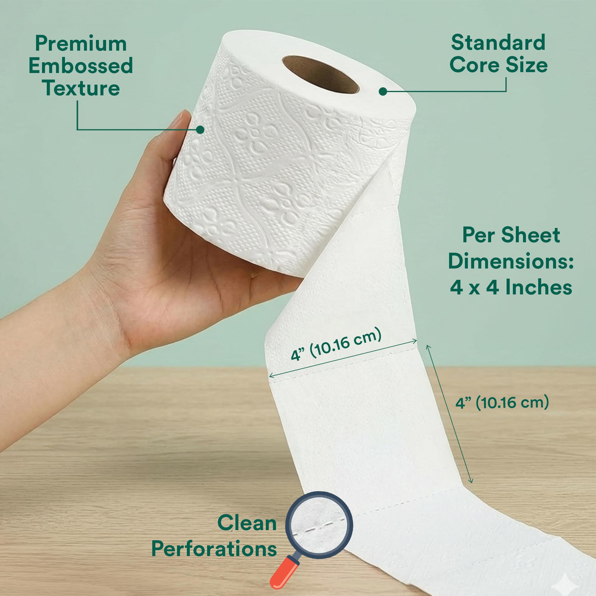 ECO SOUL Papel higiénico de bambú, 24 megarrollos, 3 capas, 300 hojas por rollo, papel higiénico ecológico y seguro para sépticos, papel higiénico sostenible, compostable, certificado FSC
