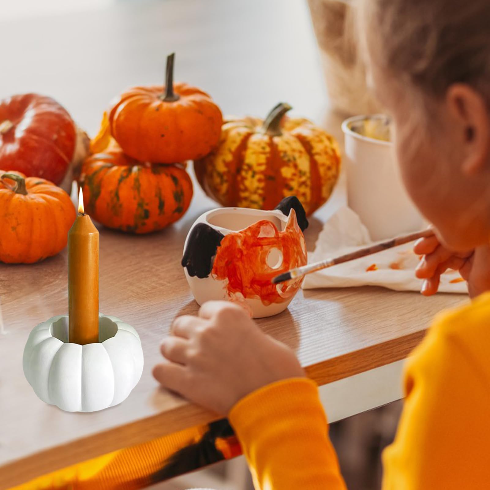 2x Kürbis Silikonformen - 3D Halloween Formen Für Kerzen & Deko - Basteln & Gießen